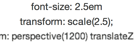 Using 3D transforms can pixelate text